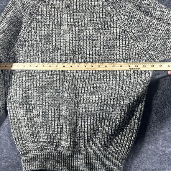 VTG 90s Fisherman Chunky Knit Crewneck Sweater Men’s L Knights Round Table Beige - Picture 6 of 12